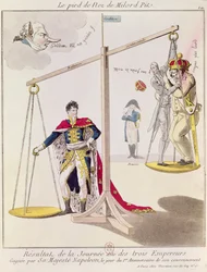 The Result of the Day of the Three Emperors, Caricature Drawn After the Battle of Austerlitz